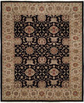 Kalaty BASHIR Blue Rectangle 12x15 ft Wool Carpet 132746