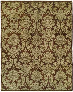 Kalaty CAROL BOLTON Brown Rectangle 4x6 ft Wool Carpet 132802