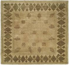 Kalaty CAROL BOLTON Beige Rectangle 4x6 ft Wool Carpet 132818