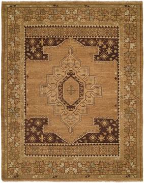 Kalaty CAROL BOLTON Brown Rectangle 6x9 ft Wool Carpet 132827