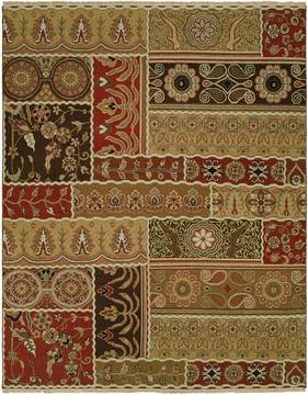 Kalaty CASPIAN Brown Rectangle 8x10 ft Wool Carpet 132907
