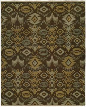 Kalaty CASPIAN Brown Rectangle 10x14 ft Wool Carpet 132920