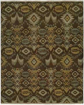 Kalaty CASPIAN Brown Runner 6 to 9 ft Wool Carpet 132925