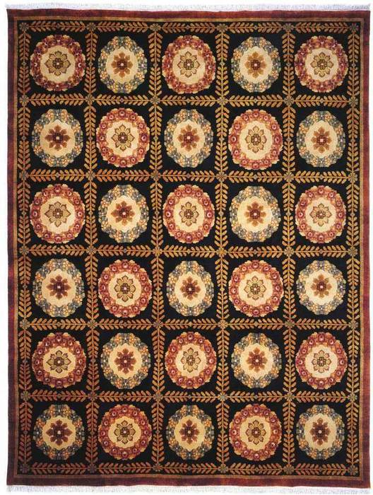 Kalaty CHANTAL Black Runner 26 X 80 Area Rug FC-640 268 835-132992 Image 0