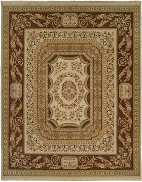 Kalaty FLORENCE Beige Rectangle 6x9 ft Wool Carpet 133004
