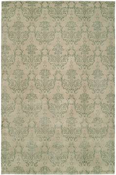 Kalaty GRAMERCY Beige Rectangle 2x3 ft Wool and Silkette Carpet 133009