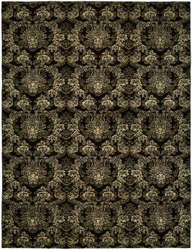Kalaty GRAMERCY Black Rectangle 10x14 ft Wool and Silkette Carpet 133053