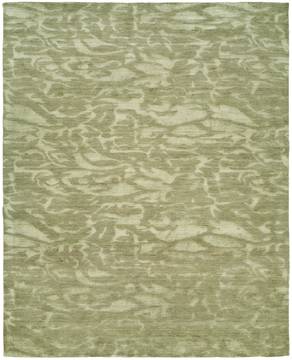 Kalaty GRAMERCY Green Rectangle 2x3 ft Wool and Silkette Carpet 133059