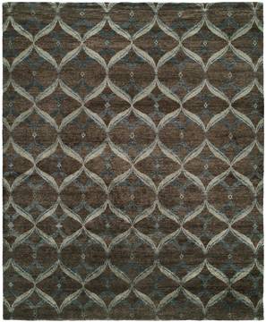Kalaty INSPIRA Brown Rectangle 4x6 ft Silkette Carpet 133152