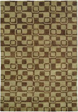 Kalaty JADE Brown Rectangle 11x16 ft Wool Carpet 133178