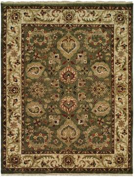 Kalaty JAIPURA Green Square 9 ft and Larger Wool Carpet 133236