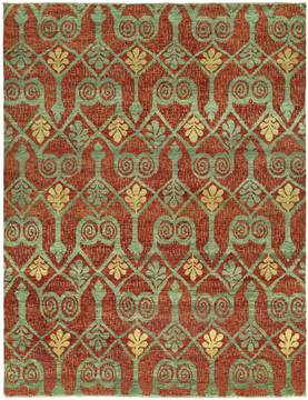 Kalaty LEGACY Red Rectangle 10x14 ft Wool Carpet 133310