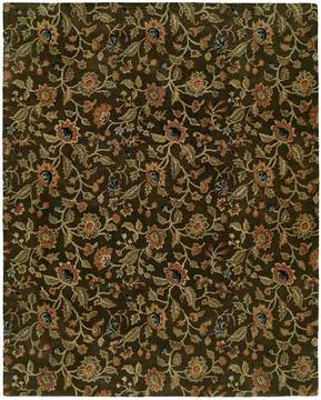 Kalaty NEWPORT MANSIONS Brown Rectangle 2x3 ft Wool Carpet 133372
