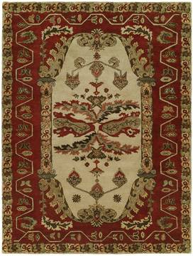 Kalaty NEWPORT MANSIONS Red Rectangle 6x9 ft Wool Carpet 133398