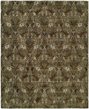 Kalaty NEWPORT MANSIONS Brown Rectangle 2x3 ft Wool Carpet 133405