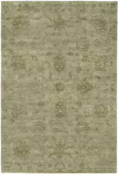 Kalaty NIRVANA Green Runner 10 to 12 ft Wool and Silkette Carpet 133452