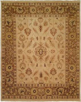 Kalaty OUSHAK Beige Rectangle 6x9 ft Wool Carpet 133556