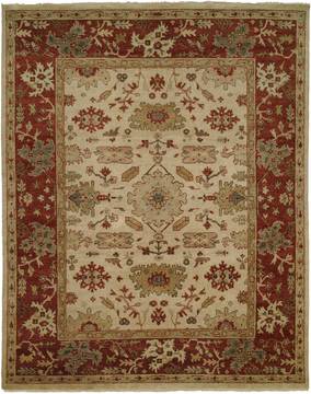 Kalaty OUSHAK Beige Rectangle 12x18 ft Wool Carpet 133557