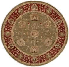Kalaty OUSHAK Green Round 9 ft and Larger Wool Carpet 133572