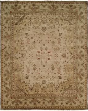 Kalaty OUSHAK Beige Rectangle 4x6 ft Wool Carpet 133611