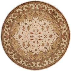 Kalaty OUSHAK Beige Round 10'0" X 10'0" Area Rug OU-445 R10 835-133614