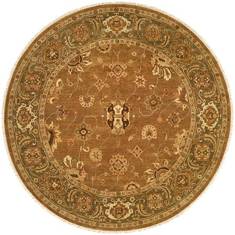 Kalaty OUSHAK Brown Round 6'0" X 6'0" Area Rug OU-452 R6 835-133641