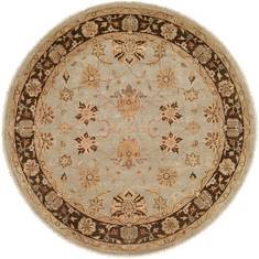 Kalaty OUSHAK Blue Round 5 to 6 ft Wool Carpet 133654