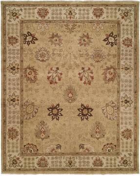 Kalaty OUSHAK Yellow Round 5 to 6 ft Wool Carpet 133684