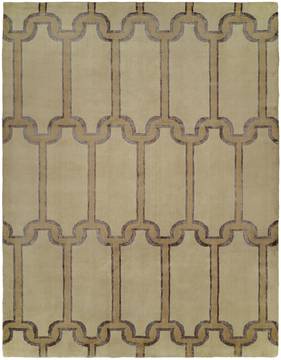 Kalaty PORTFOLIO Beige Rectangle 4x6 ft Wool and Silkette Carpet 133714