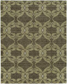 Kalaty PORTFOLIO Brown Rectangle 6x9 ft Wool and Silkette Carpet 133720