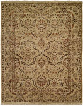 Kalaty PASHA Beige Rectangle 6x9 ft Wool Carpet 133773