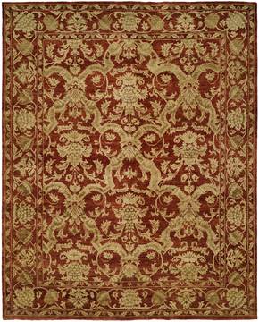 Kalaty ROYAL MANNER ESTATES Red Rectangle 2x3 ft Wool Carpet 133855