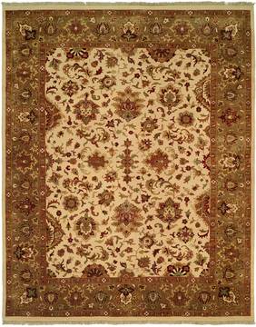 Kalaty ROYALE Beige Square 5 to 6 ft Wool Carpet 133873