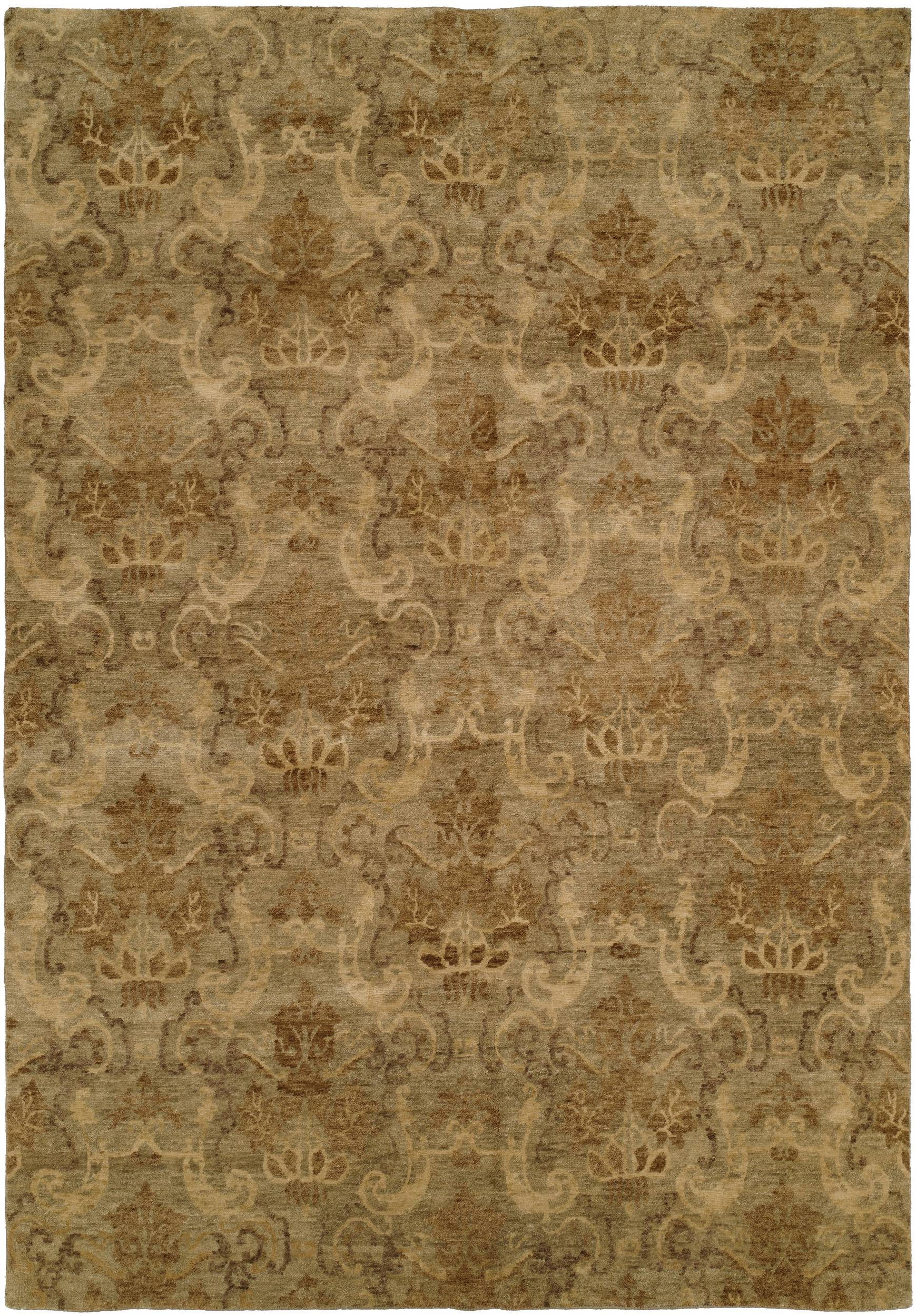 Kalaty Royal Manner Derbysh Beige Runner 10 To 12 Ft Wool Carpet 133892 Sku 133892