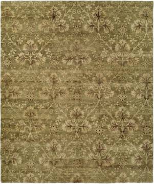 Kalaty ROYAL MANNER DERBYSH Green Rectangle 4x6 ft Wool Carpet 133920