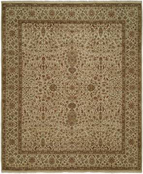 Kalaty SHAJAHAN Beige Rectangle 2x3 ft Wool Carpet 133974