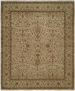 Kalaty SHAJAHAN Beige Rectangle 5x7 ft Wool Carpet 133975