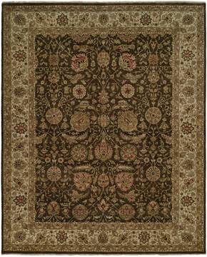 Kalaty SHAJAHAN Brown Rectangle 2x3 ft Wool Carpet 133980