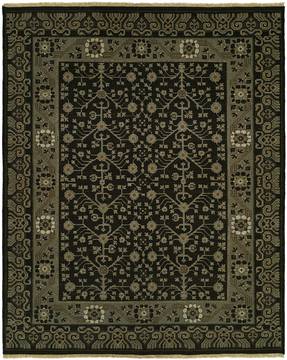 Kalaty SOUMAK NATURAL Green Rectangle 2x3 ft Wool Carpet 133996