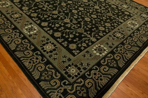 Kalaty SOUMAK NATURAL Green 90 X 120 Area Rug SL-246 912 835-134001 Image 1