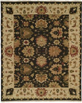 Kalaty SOUMAK Black Rectangle 12x15 ft Wool Carpet 134146