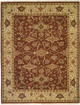 Kalaty SOUMAK Brown Rectangle 10x14 ft Wool Carpet 134183