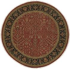 Kalaty SOUMAK Red Round 5 to 6 ft Wool Carpet 134202