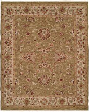Kalaty SOUMAK Green Rectangle 2x3 ft Wool Carpet 134246
