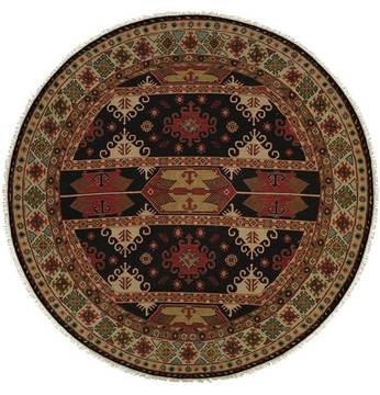 Kalaty SOUMAK Beige Round 6'0" X 6'0" Area Rug SU-226 R6 835-134316