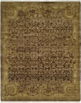 Kalaty TUSCANY Brown Rectangle 6x9 ft Wool Carpet 134378