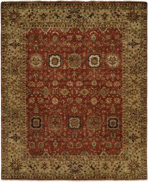 Kalaty TAHARA Red Rectangle 12x18 ft Wool Carpet 134380