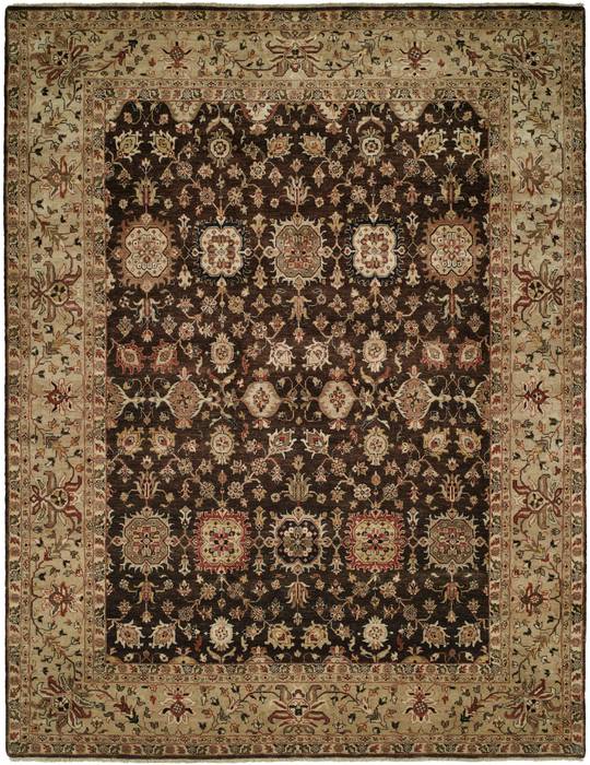 Kalaty TAHARA Brown Rectangle 10x14 ft Wool Carpet 134392 | SKU 134392