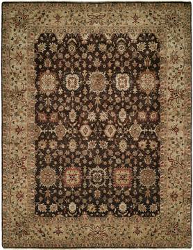 Kalaty TAHARA Brown Rectangle 10x14 ft Wool Carpet 134392