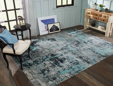 Kalaty MODENA Blue Runner 26 X 100 Area Rug MO-357 2610 835-134790 Image 4